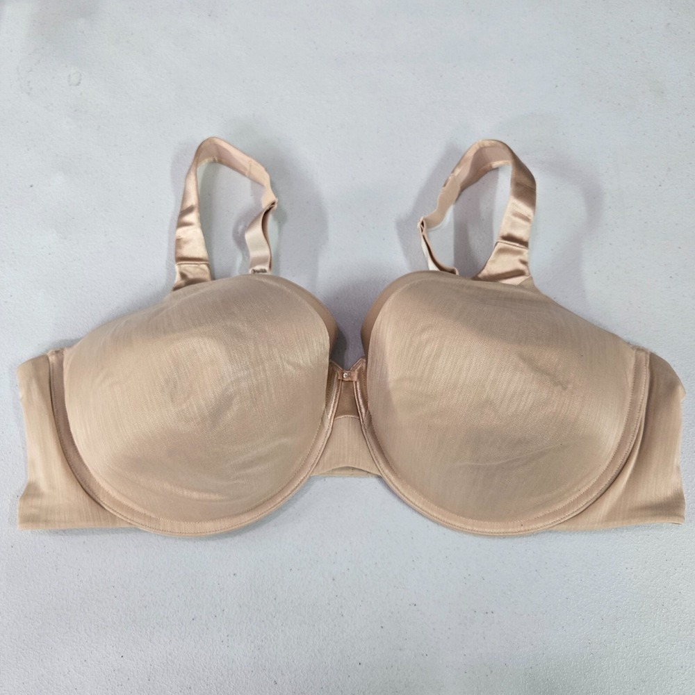 Vanity Fair Women Bra 44D Beige Illumination Zoned In Support Full Figure